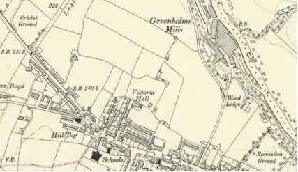 OS Map 1909 - Burley in Wharfedale