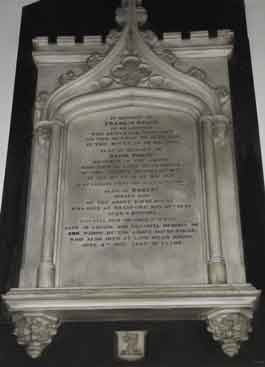 Rouse Memorial Tablet - St Pauls Parish Church Shipley. Image courtesy of Burley Archive