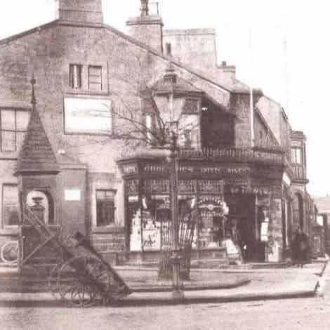 c1910 Smiths Corner Shop, 107 Main Street, Burley in Wharfedale.