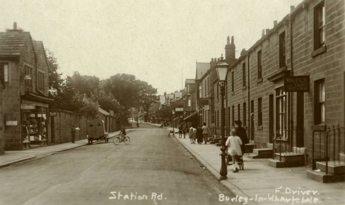 Station Road, Burley in Wharfedale unknown year.