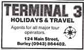 Terminal 3 Holidays and Travel 124 Main Street, Burley in Wharfedale.