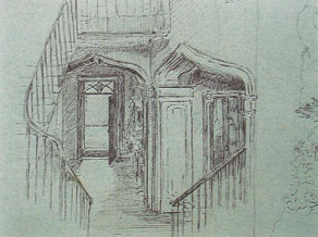 Undated Interior Fox How sketch by Florence Vere O'Brien (Arnold-Forster). Lake District.