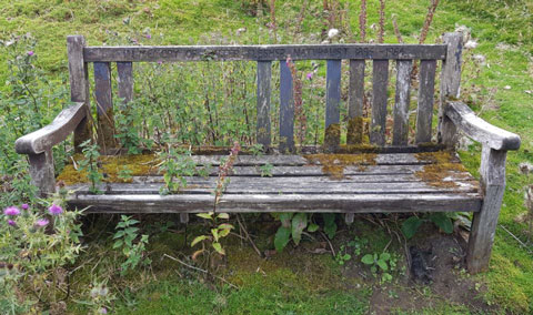 Walter Flesher - original bench Burley Moor.