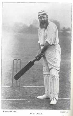 W. G. Grace - With Bat and Ball by George Giffen published 1898.