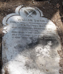 William Swain (1827 - 1910) - headstone  Balmoral Cemetery, Brisbane.